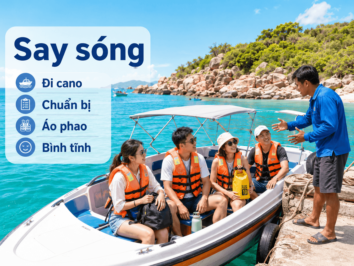 Say sóng nặng khi đi cano/tàu: chuẩn bị gì? - Hình 1