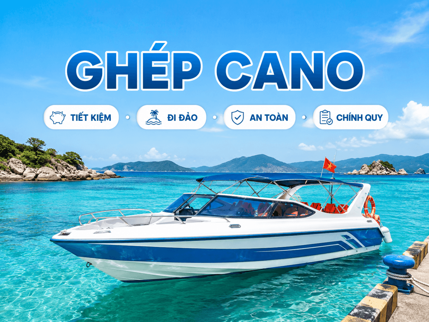 Mẹo ghép cano đi đảo tiết kiệm - Hình 1