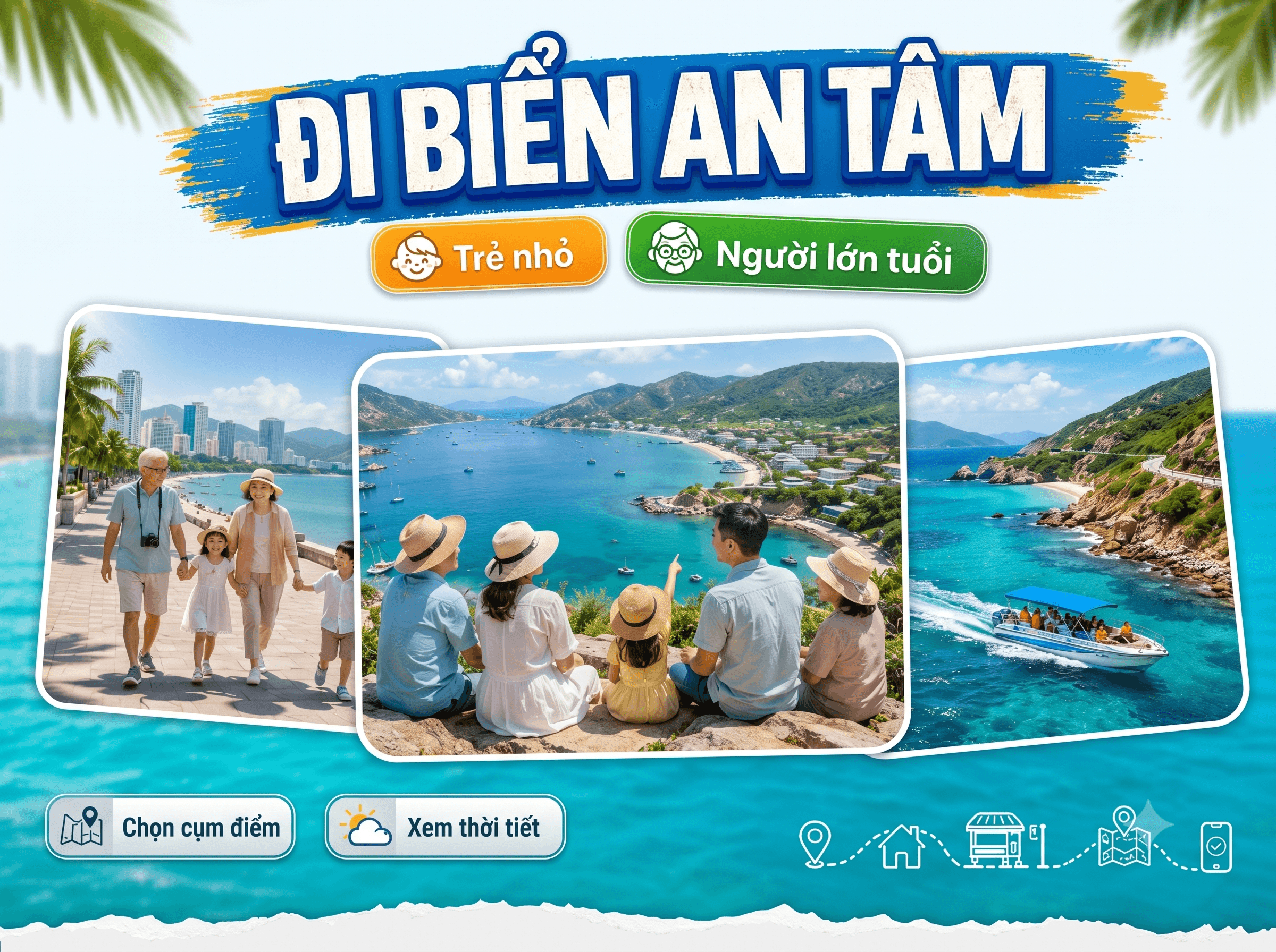 Du lịch biển đảo cùng trẻ nhỏ hoặc người lớn tuổi cần chuẩn bị gì? - Hình 1