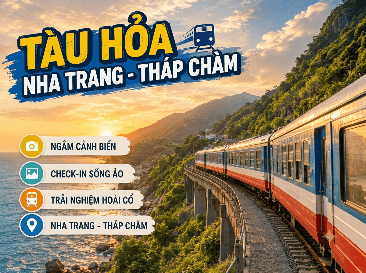 Trải nghiệm tàu hỏa Nha Trang - Tháp Chàm - Hình 1