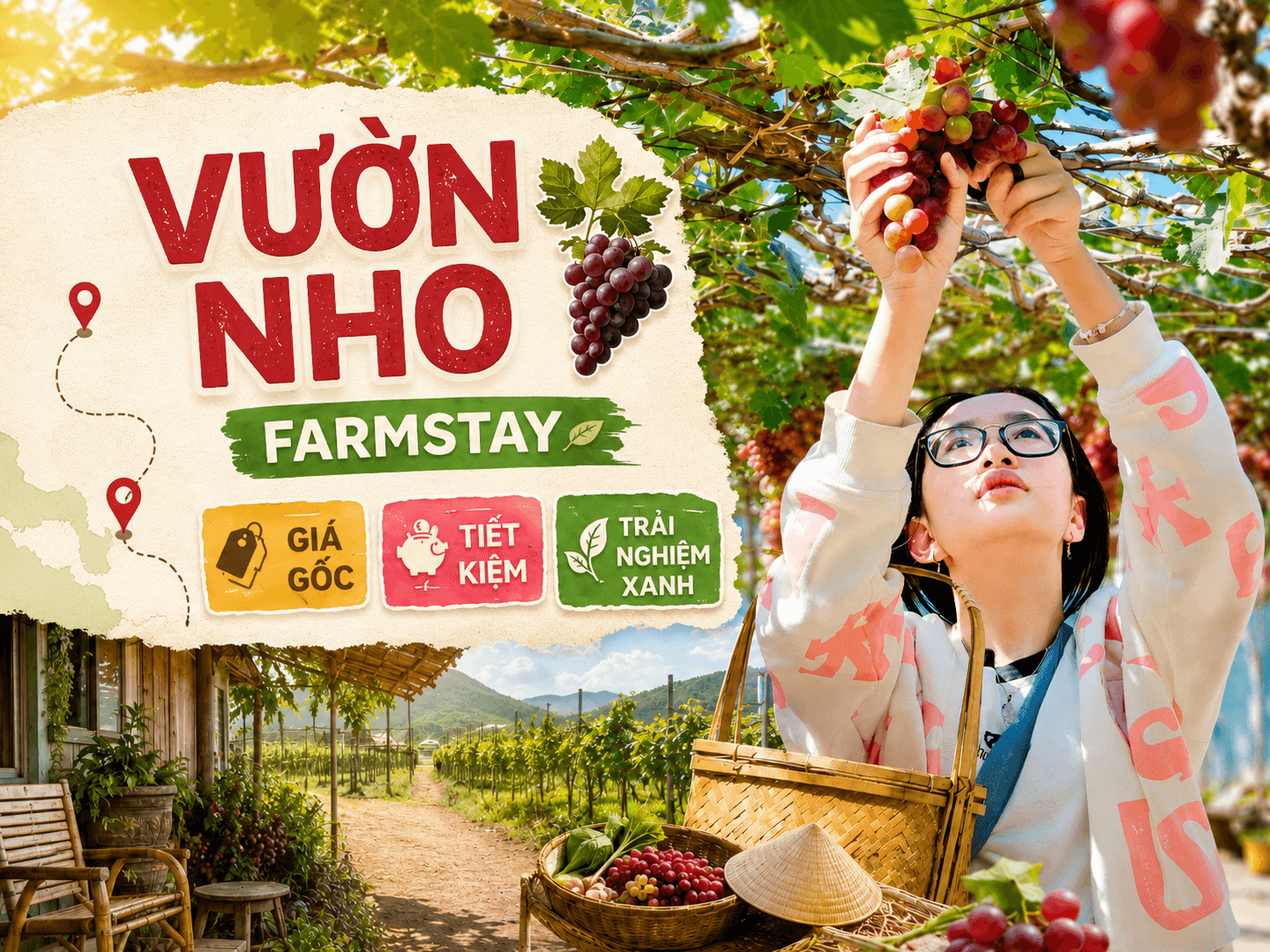 Farmstay, vườn nho và trải nghiệm nông nghiệp tiết kiệm - Hình 1