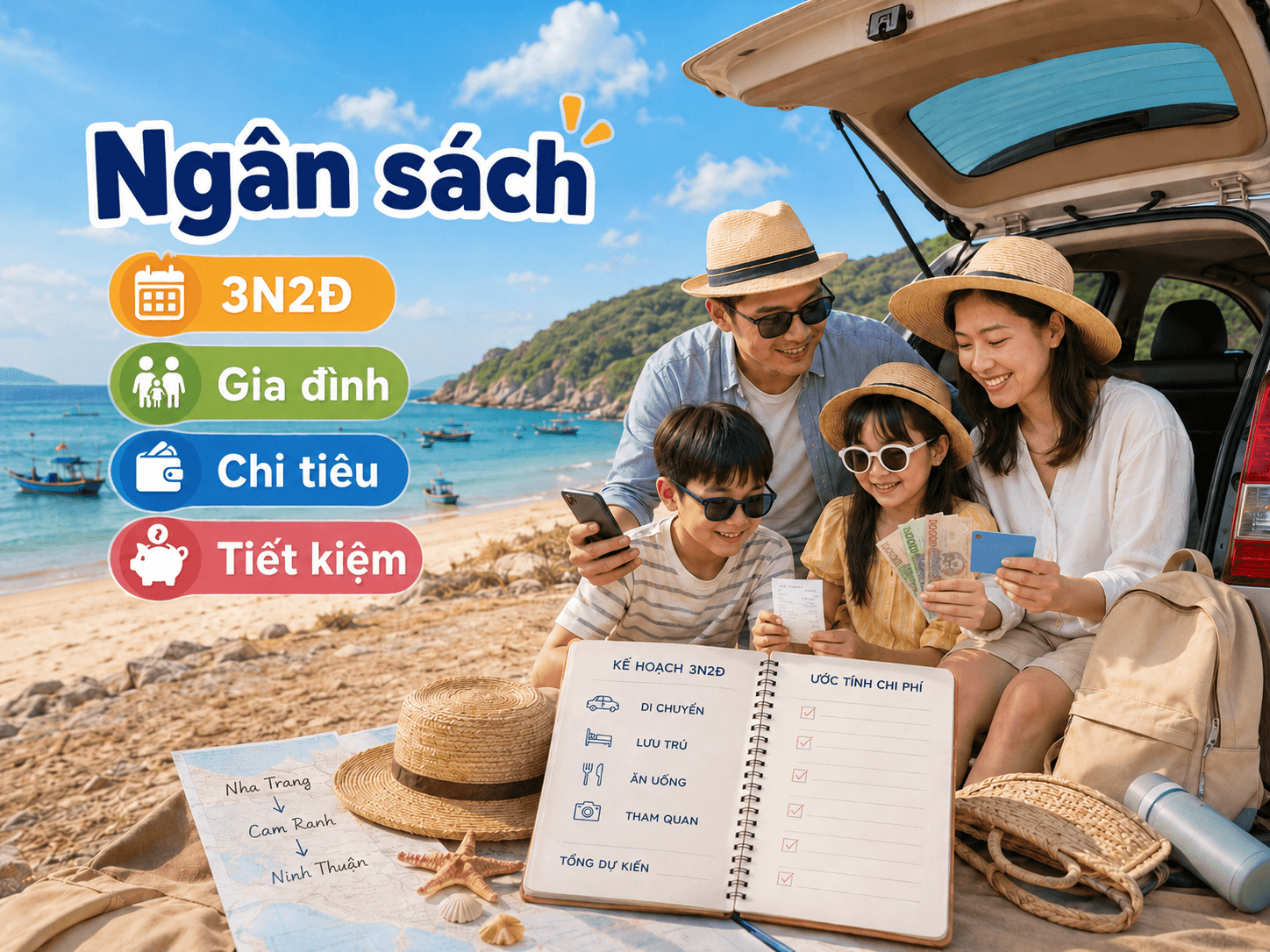 Ngân sách dự kiến cho chuyến gia đình 3 ngày 2 đêm - Hình 1