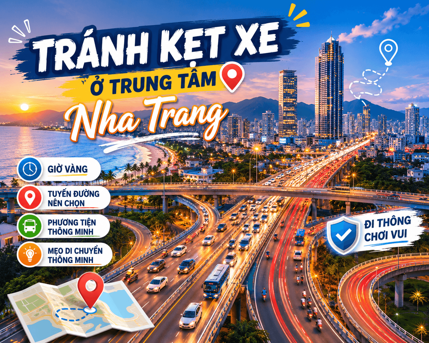 Cách tránh kẹt xe ở trung tâm Nha Trang - Hình 1