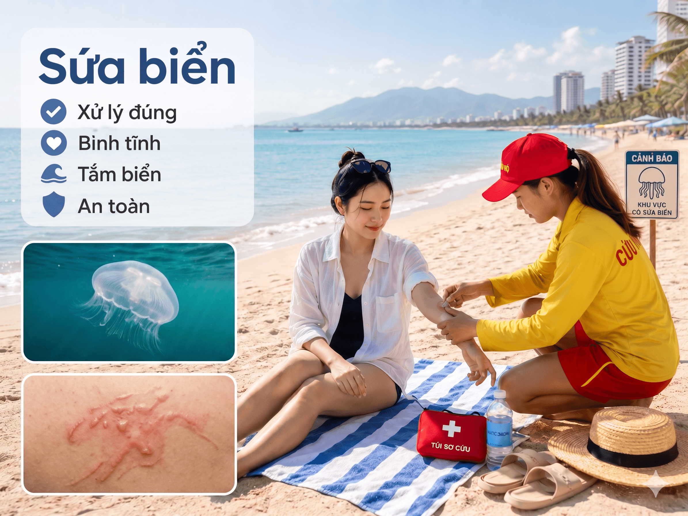 Bị sứa chạm khi tắm biển: nên xử lý thế nào? - Hình 1