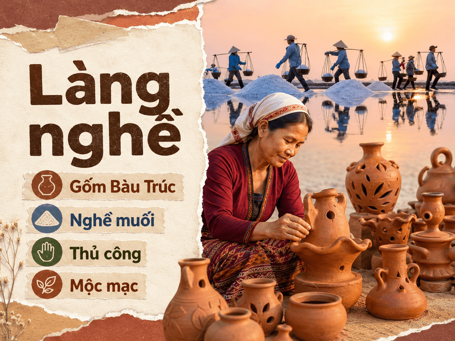 Nghề làm muối và gốm Bàu Trúc - Hình 1